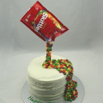 Gravity Cake - Skittles